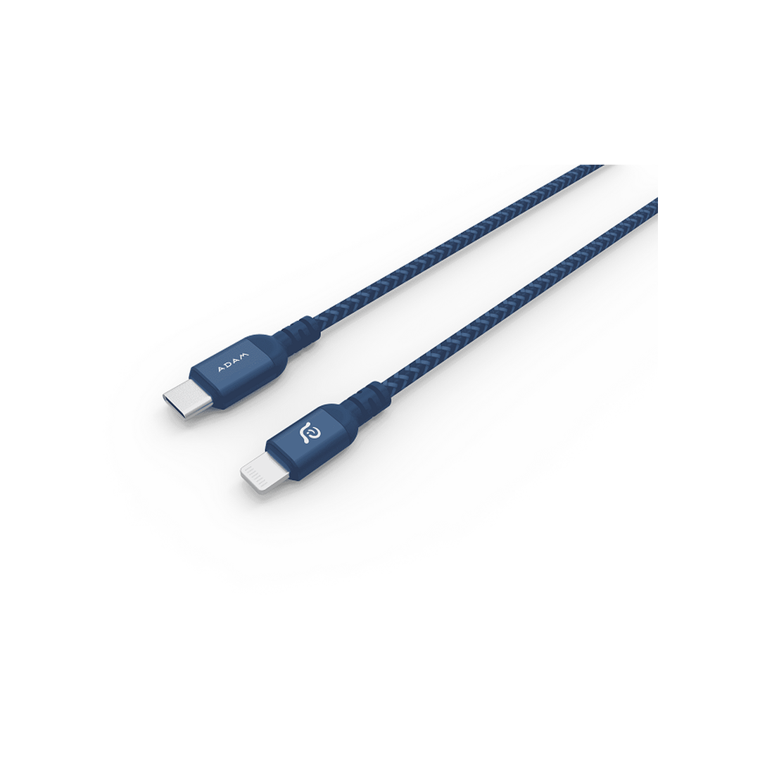 ADAM ELEMENTS PeAk II USB-C Lightning töltőkábel 1.2m - kék